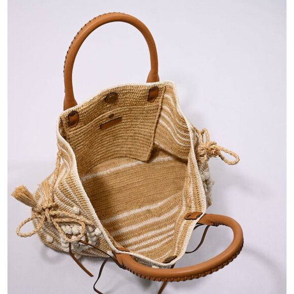 Gerard Darel 24 Raffia Handbag - Picture 4 of 4